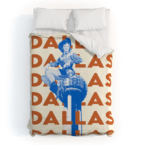 carolineellisart Dallas 2 Duvet Cover