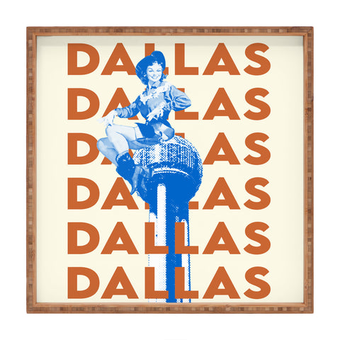 carolineellisart Dallas 2 Square Tray