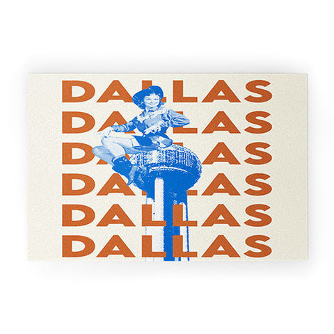 carolineellisart Dallas 2 Welcome Mat
