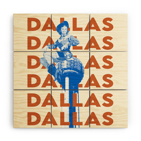 carolineellisart Dallas 2 Wood Wall Mural