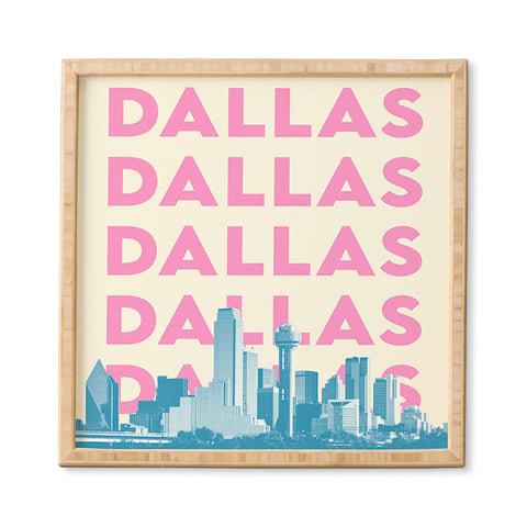 carolineellisart Dallas 3 Framed Wall Art