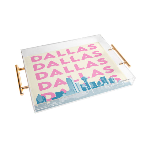 carolineellisart Dallas 3 Acrylic Tray