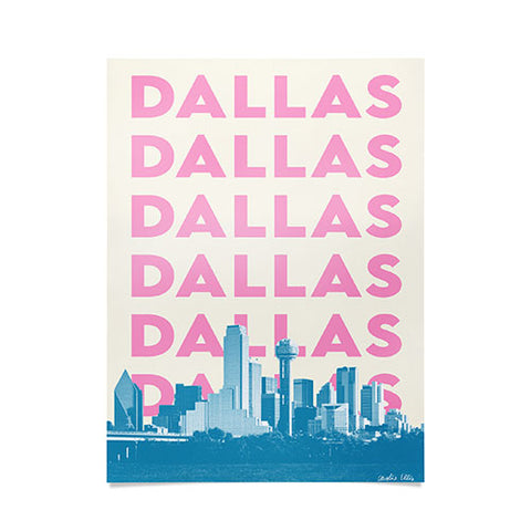 carolineellisart Dallas 3 Poster