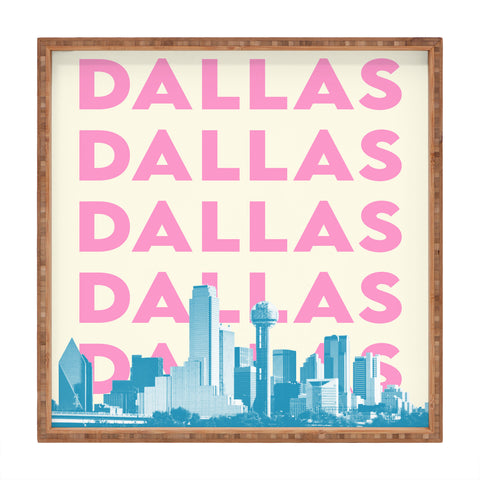 carolineellisart Dallas 3 Square Tray
