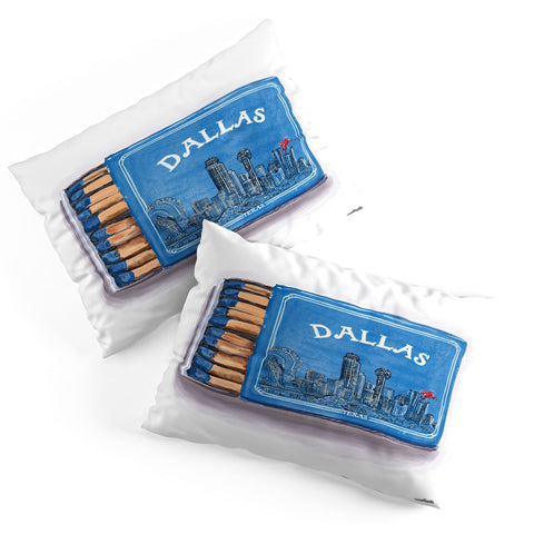 carolineellisart Dallas Matchbox Pillow Shams