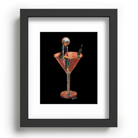 carolineellisart Disco Martini 2 Recessed Framing Rectangle