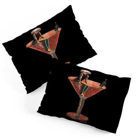 carolineellisart Disco Martini 2 Pillow Shams