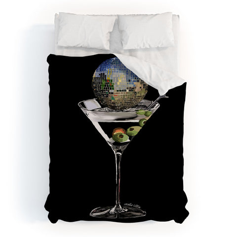 carolineellisart Disco Martini Duvet Cover