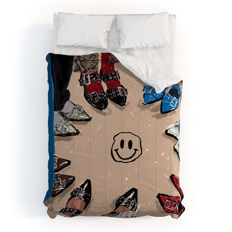 carolineellisart Fab Flats Comforter