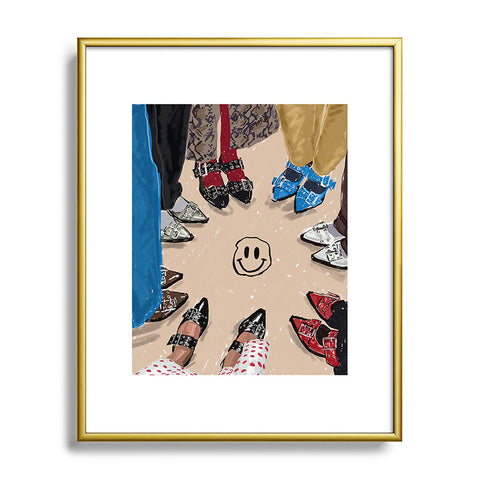 carolineellisart Fab Flats Metal Framed Art Print