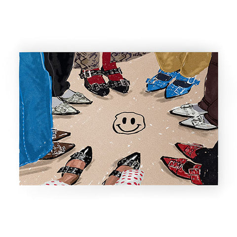 carolineellisart Fab Flats Welcome Mat