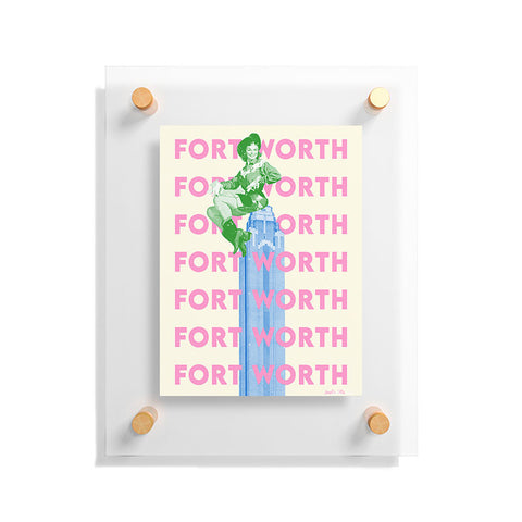 carolineellisart Fort Worth Girl 2 Floating Acrylic Print