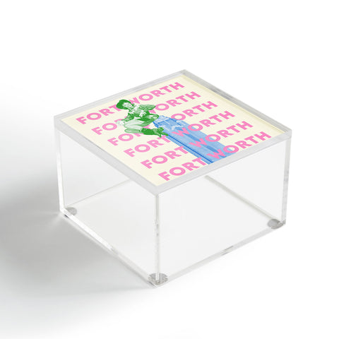 carolineellisart Fort Worth Girl 2 Acrylic Box