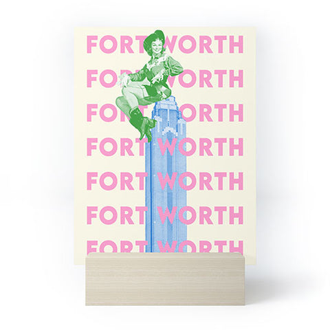 carolineellisart Fort Worth Girl 2 Mini Art Print