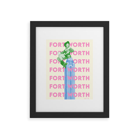 carolineellisart Fort Worth Girl 2 Framed Art Print