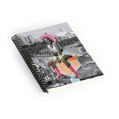 carolineellisart Fort Worth Girl Pastel Spiral Notebook
