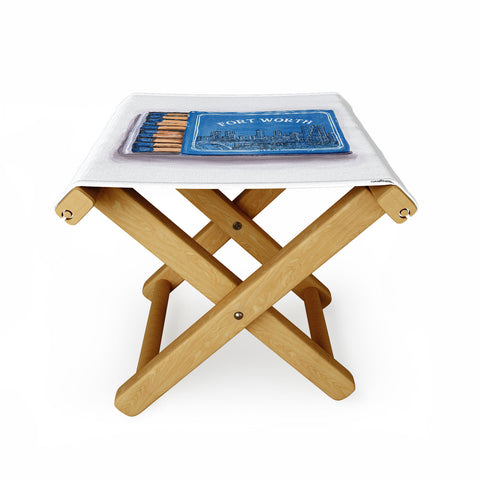 carolineellisart Fort Worth Matchbox Folding Stool