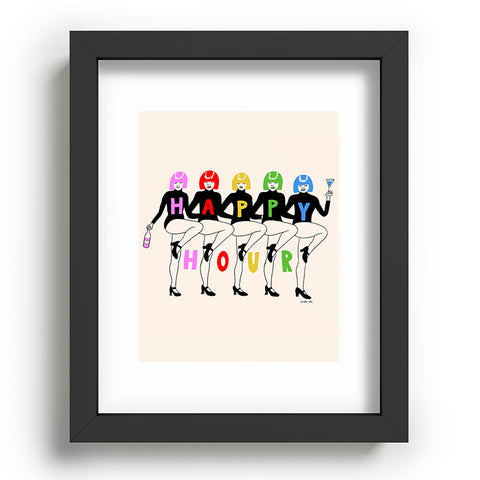 carolineellisart Happy Hour Multi Recessed Framing Rectangle