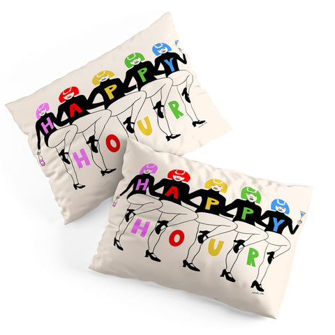 carolineellisart Happy Hour Multi Pillow Shams