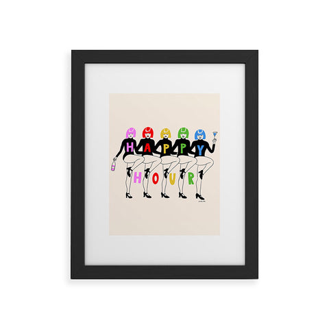 carolineellisart Happy Hour Multi Framed Art Print