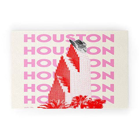 carolineellisart Houston I Welcome Mat