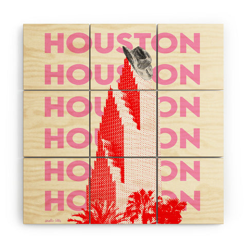 carolineellisart Houston I Wood Wall Mural
