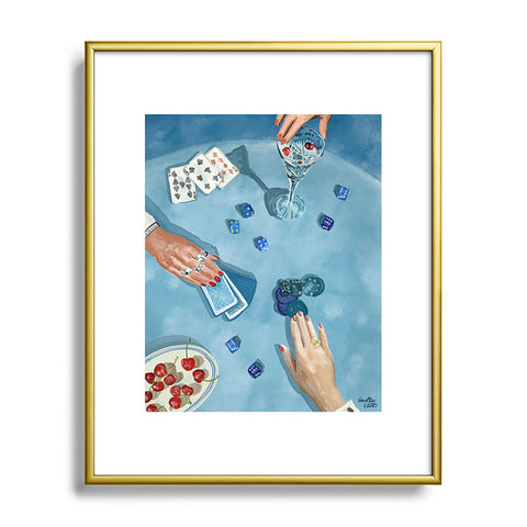 carolineellisart Ladies Game Night 2 Metal Framed Art Print