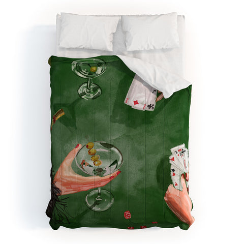 carolineellisart Ladies Game Night Comforter