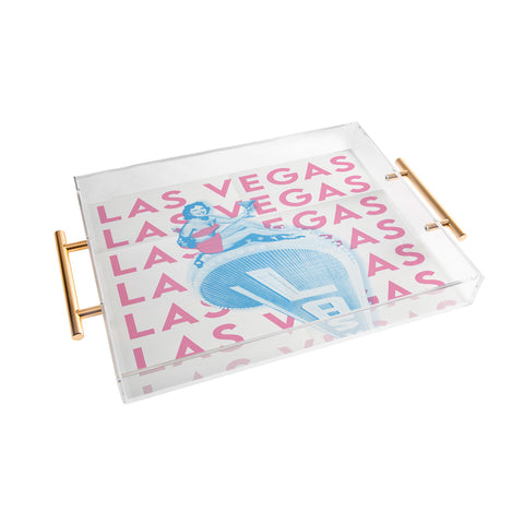 carolineellisart Las Vegas I Acrylic Tray