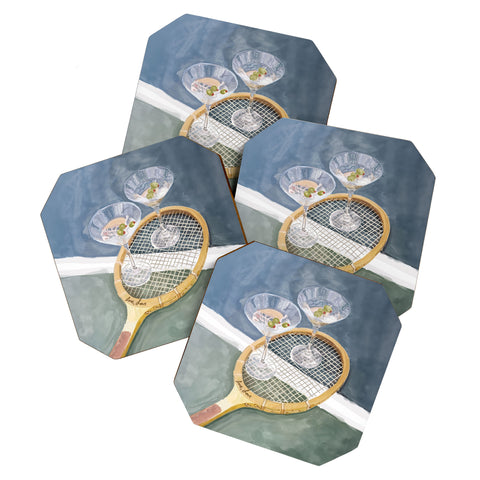 carolineellisart Love Love Coaster Set