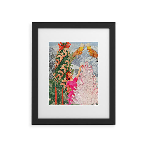 carolineellisart Merry and Bright Christmas Framed Art Print