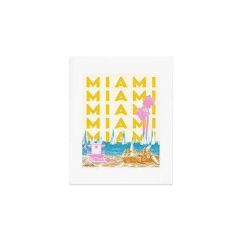 carolineellisart Miami 2 Art Print