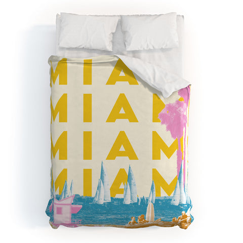 carolineellisart Miami 2 Duvet Cover