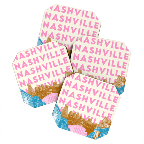 carolineellisart Nashville Coaster Set