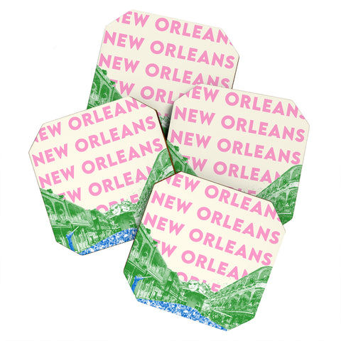 carolineellisart New Orleans I Coaster Set