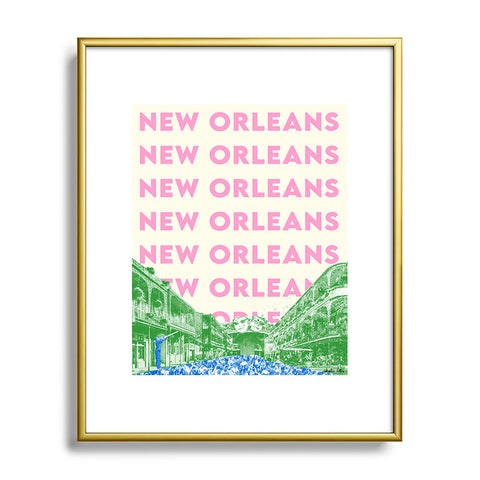 carolineellisart New Orleans I Metal Framed Art Print