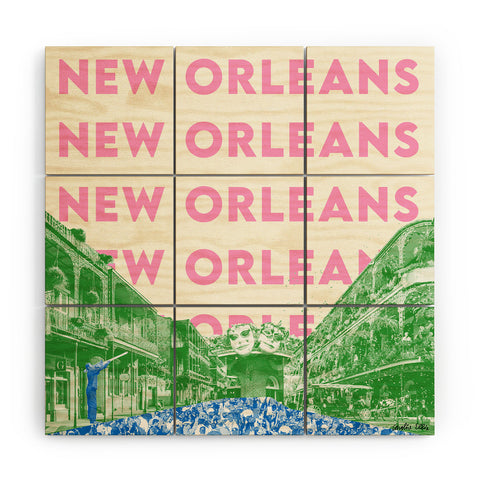 carolineellisart New Orleans I Wood Wall Mural