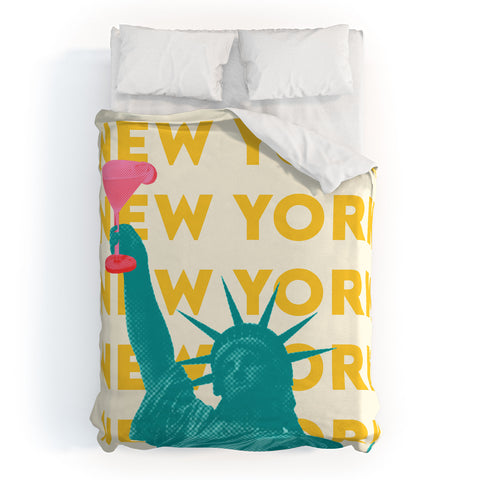 carolineellisart New Yorker Duvet Cover