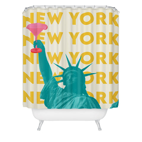 carolineellisart New Yorker Shower Curtain