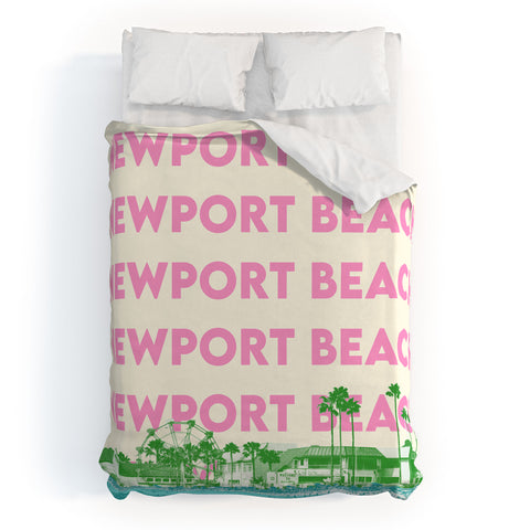 carolineellisart Newport Beach I Duvet Cover
