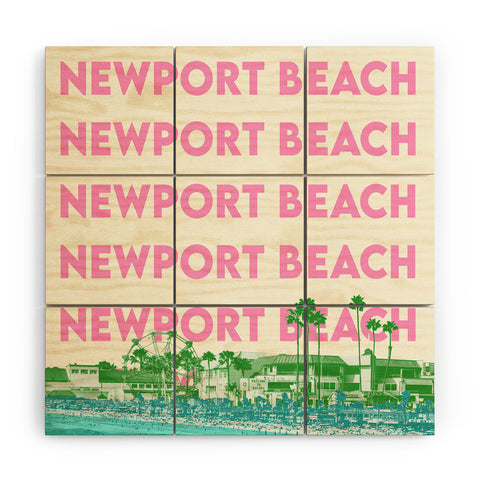 carolineellisart Newport Beach I Wood Wall Mural