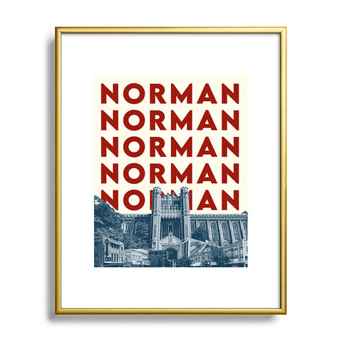 carolineellisart Norman Metal Framed Art Print