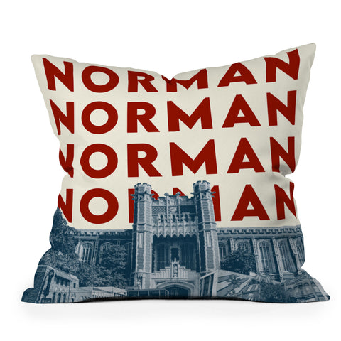 carolineellisart Norman Outdoor Throw Pillow