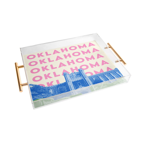 carolineellisart Oklahoma 1 Acrylic Tray