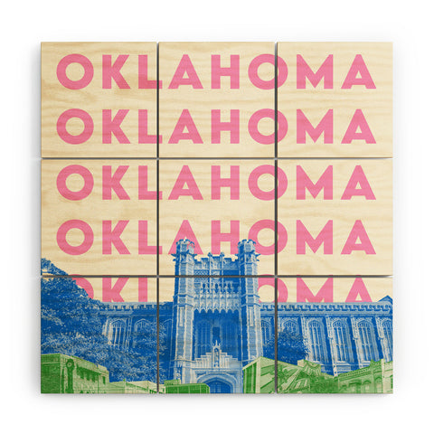 carolineellisart Oklahoma 1 Wood Wall Mural