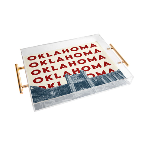 carolineellisart Oklahoma 2 Acrylic Tray