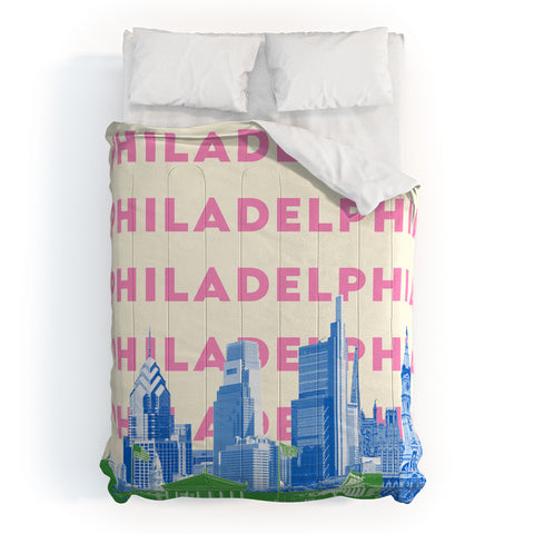 carolineellisart Philadelphia I Comforter