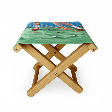 carolineellisart Pool Girl Folding Stool