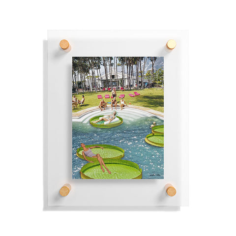 carolineellisart Poolside 2 Floating Acrylic Print