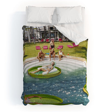 carolineellisart Poolside 2 Comforter